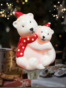 Porcelain Bear Night Light with Gift Box 